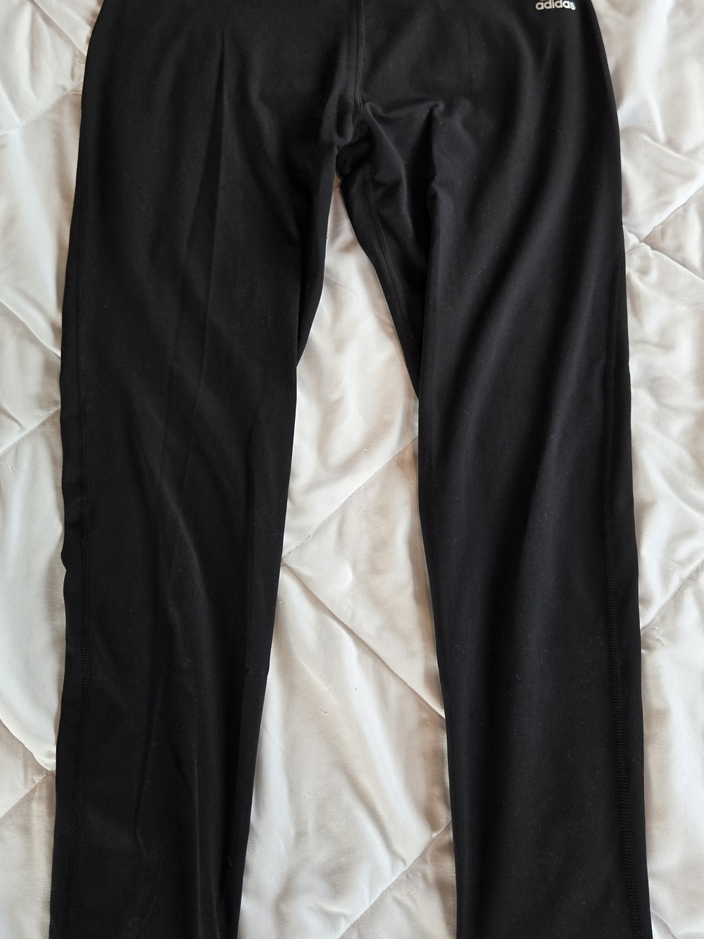 adidas Women’s Black Leggings with Subtle Logo